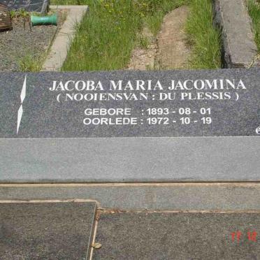 KRIEK Jacoba Maria Jacomina DU PLESSIS 1893-1972