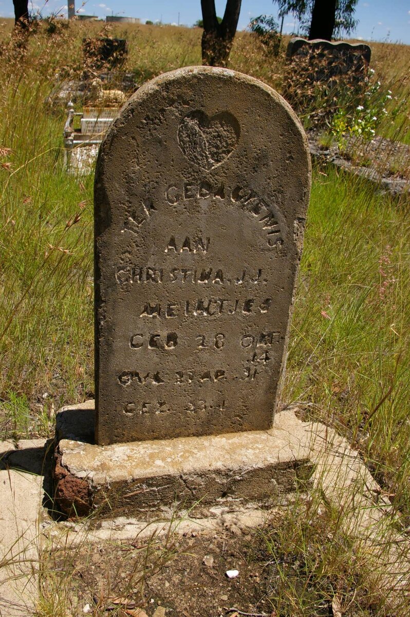 MEINTJES Christina J.J. 1914-1931