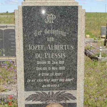 PLESSIS Jozef Albertus, du 1919-1950