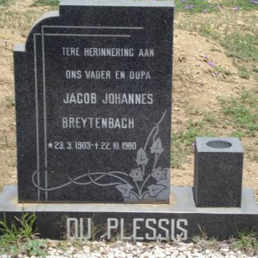 PLESSIS Jacob Johannes Breytenbach, du 1903-1980