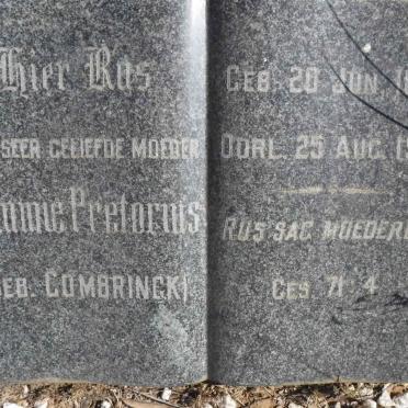 PRETORIUS Mimmie nee COMBRINCK 1878-1948