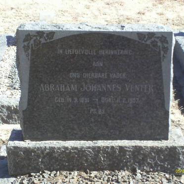VENTER Abraham Johannes 1891-1957