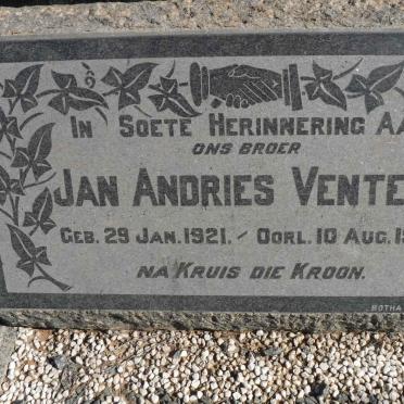 VENTER Jan Andries 1921-1954