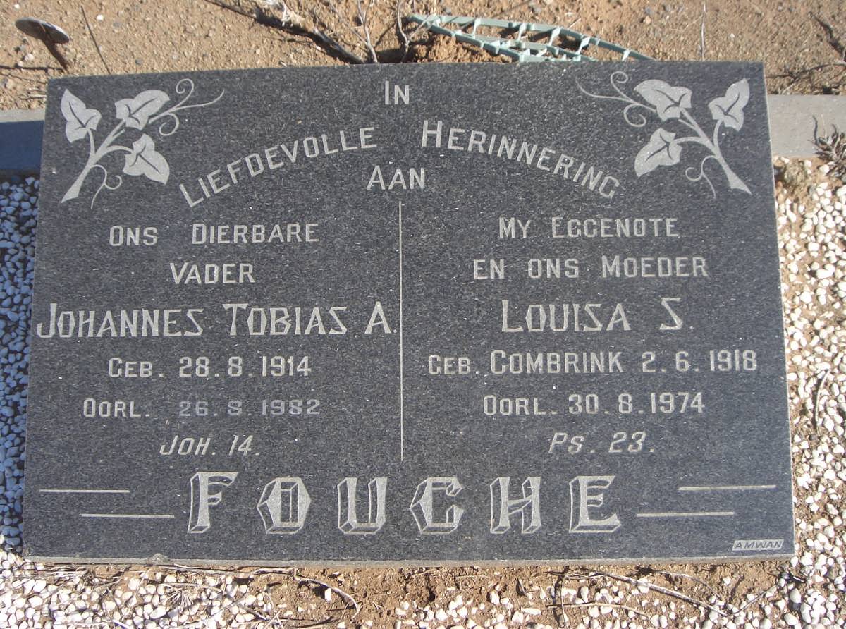 FOUCHE Johannes Tobias A. 1914-1982 & Louisa S. COMBRINK 1918-1974