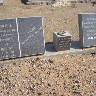HARDING Jacobus Petrus 1915-1968 &amp; Anna Johanna 1927-1995