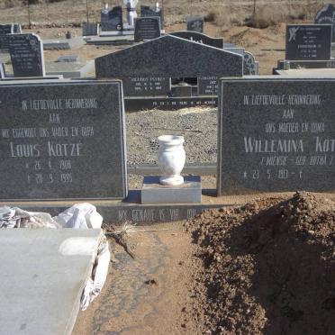 KOTZÉ Louis 1908-1995 &amp; Willemina BOTHA 1913-