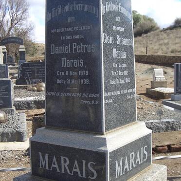 MARAIS Daniel Petrus 1879-1939 &amp; Elsie Susanna JACOBS 1882-1968