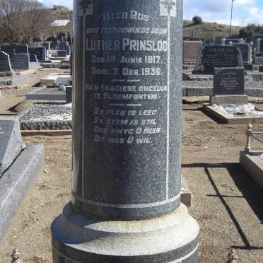 PRINSLOO Luther 1917-1936