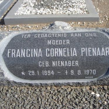 PIENAAR Francina Cornelia nee NIENABER 1894-1970
