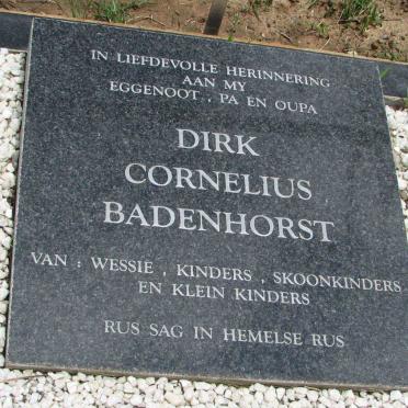 BADENHORST Dirk Cornelius