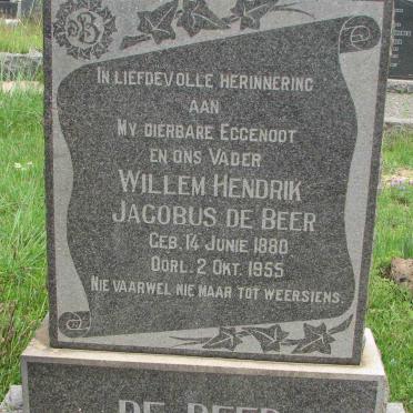 BEER Willem Hendrik Jacobus, de 1880-1955