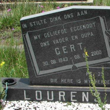 LOURENS Gert 1943-2000