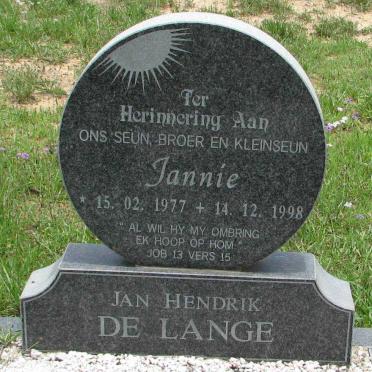 LANGE Jan Hendrik, de 1977-1998 &amp; Anna Magrietha 1972-1987