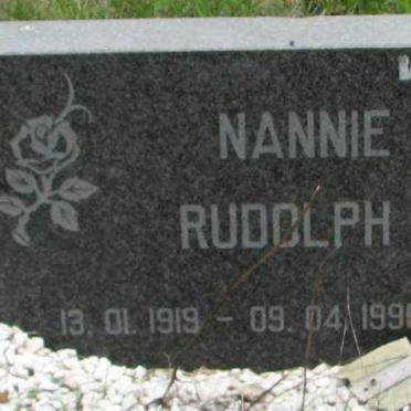 RUDOLPH Nannie 1919-1998