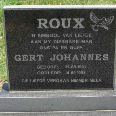 ROUX Gert Johannes 1931-1998