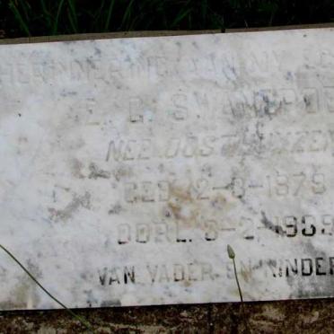 SWANEPOEL E.G.S. nee OOSTHUYZEN 1879-1939