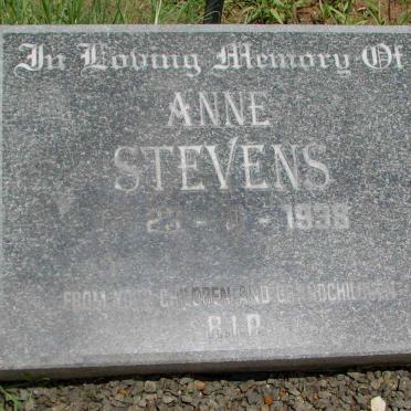 STEVENS Anne 1938-