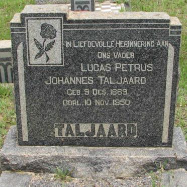 TALJAARD Lucas Petrus Johannes 1869-1950