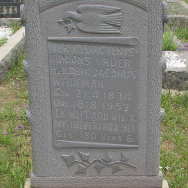 WEIDEMAN Hendrik Jacobus 1874-1952