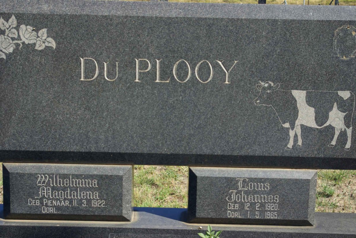 PLOOY Louis Johannes, du 1920-1965 & Wilhelmina Magdalena PIENAAR 1922-