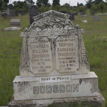HODSDON Charles William 1870-1936 & Sophia Adrianna HIPKIN 1874-1959 