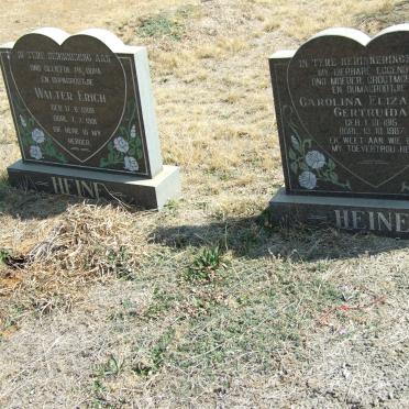 HEINE Walter Erich 1909-1991 &amp; Carolina Elizabeth Gertruida 1915-1987