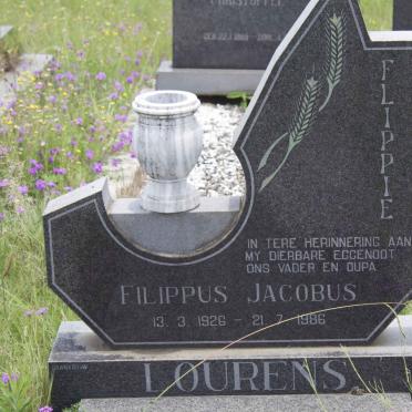 LOURENS Filippus Jacobus 1926-1986