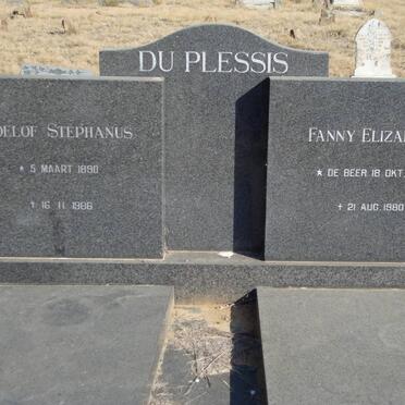 PLESSIS Roelof Stephanus, du 1890-1986 &amp; Fanny Elizabeth DE BEER 1895-1980