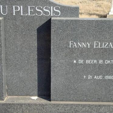 PLESSIS Fanny Elizabeth, du nee DE BEER 1895-1980