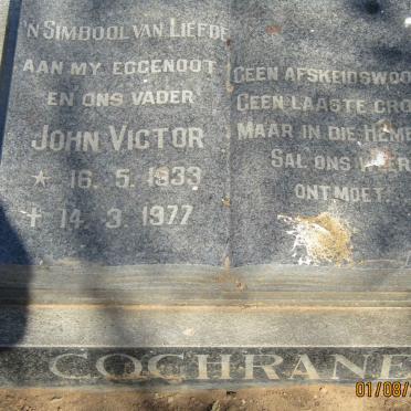 COCHRANE John Victor 1933-1977