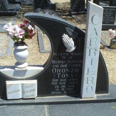 CARRIERO Oronzo 1930-1985
