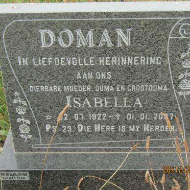 DOMAN Isabella 1922-2007
