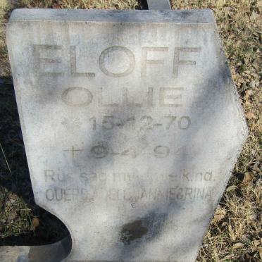 ELOFF Ollie 1970-1994