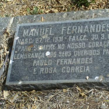 FERNANDES Manuel 1931-1961