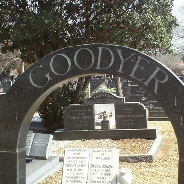 GOODYER Samuel Pheasant 19??-1982 &amp; Marie Elizabeth DU PREEZ 1920-1978