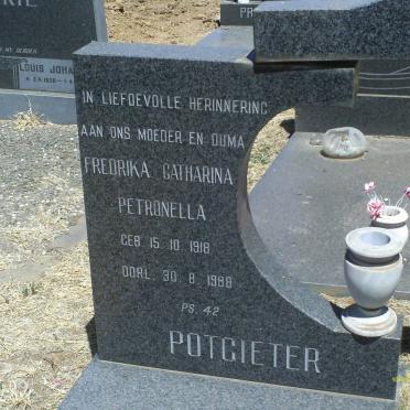 POTGIETER Gert Adriaan 1919-1976 &amp; Fredrika Catharina Petronella 1918-1988
