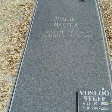 VOSLOO Steff 1983-2005 :: VOSLOO Martha 1956-1983