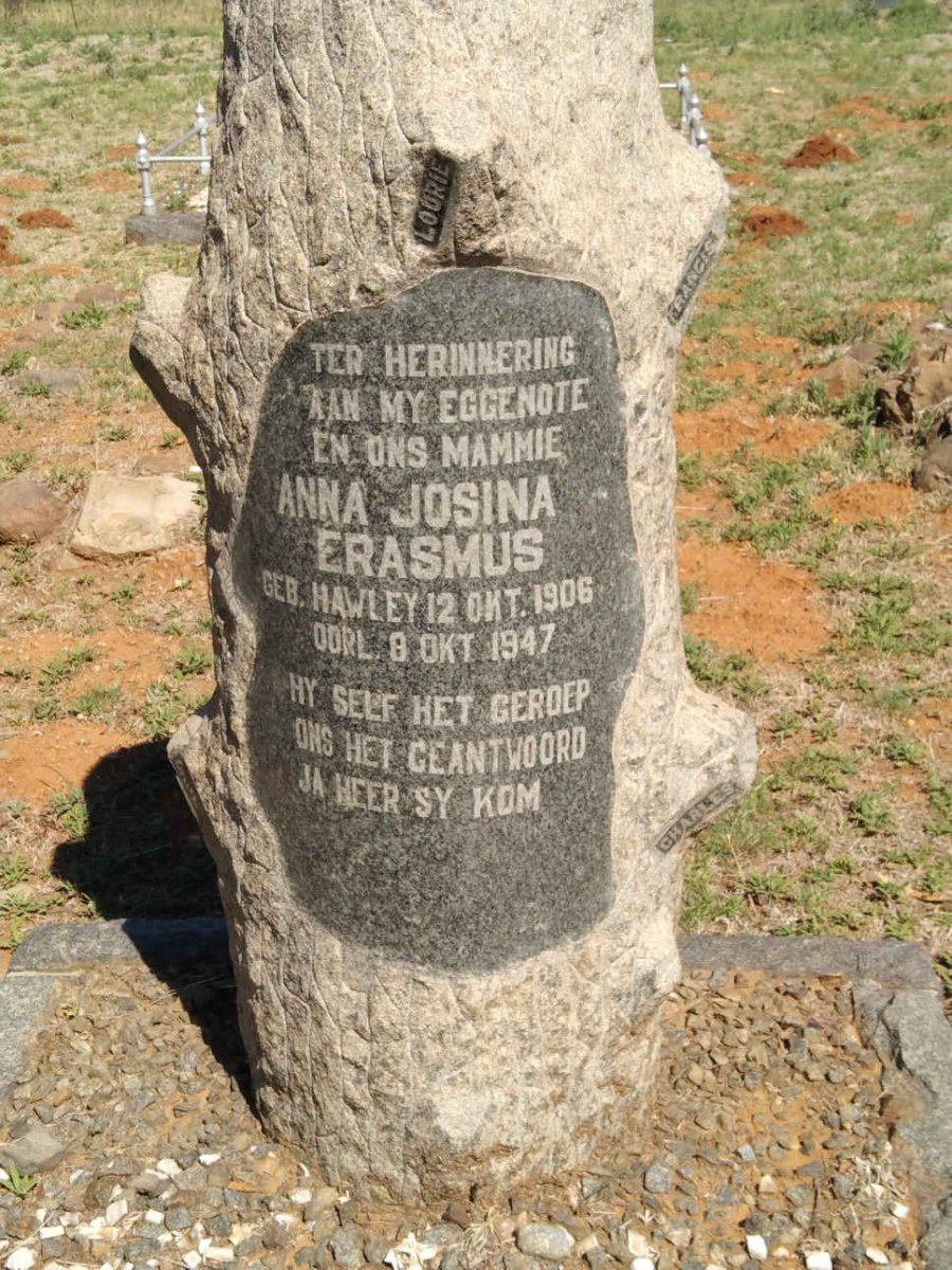 ERASMUS Anna Josina nee HAWLEY 1906-1947