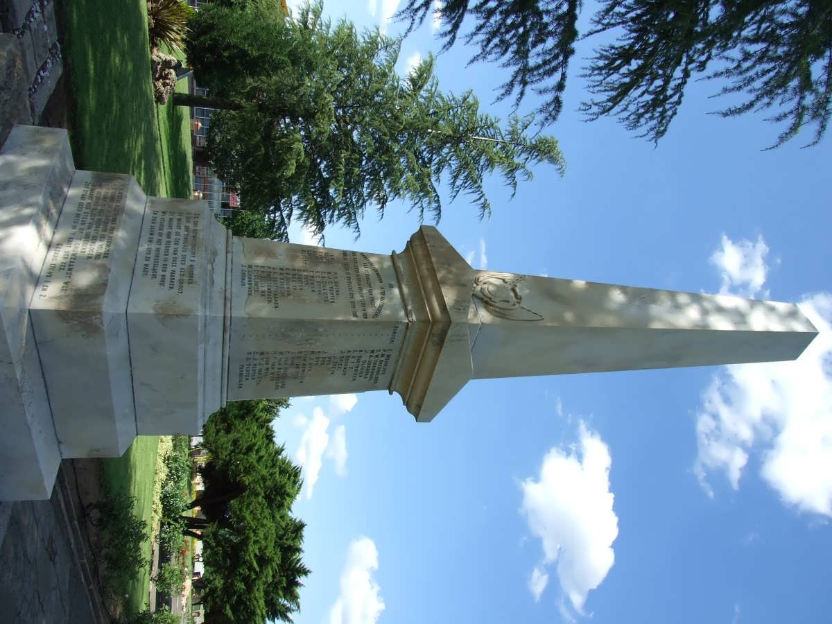 03. The Anglo Boer War Monument at the Dutch Reformed Church in Vrede