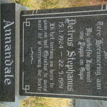 ANNANDALE Petrus Stephanus 1924-1981