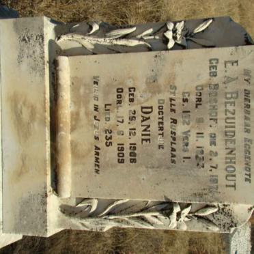 BEZUIDENHOUT E.A. nee BOSHOF 1871-1933 :: BEZUIDENHOUT Danie 1908-1909