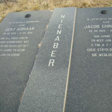 NIENABER Gert Adriaan 1929-1998 :: NIENABER Jacob Christiaan 1929-2000