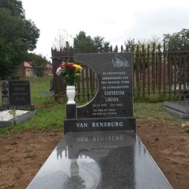 RENSBURG Gertruida Louisa, van 1935-2013