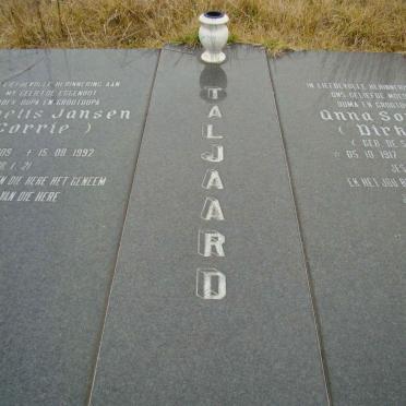 TALJAARD Cornelis Jansen 1909-1992 & Anna Sophia DE SWARDT 1917-2000