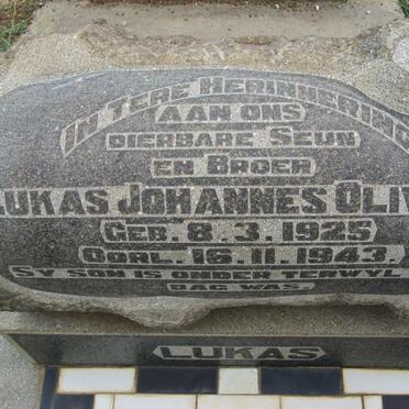 OLIVIER Lukas Johannes 1925-1943