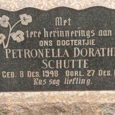 SCHUTTE Petronella Dorathea 1948-1953