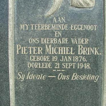 BRINK Pieter Michiel 1876-1948