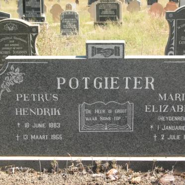 POTGIETER Petrus Hendrik 1883-1955 &amp; Maria Elizabeth HEYDENREICH 1894-1964