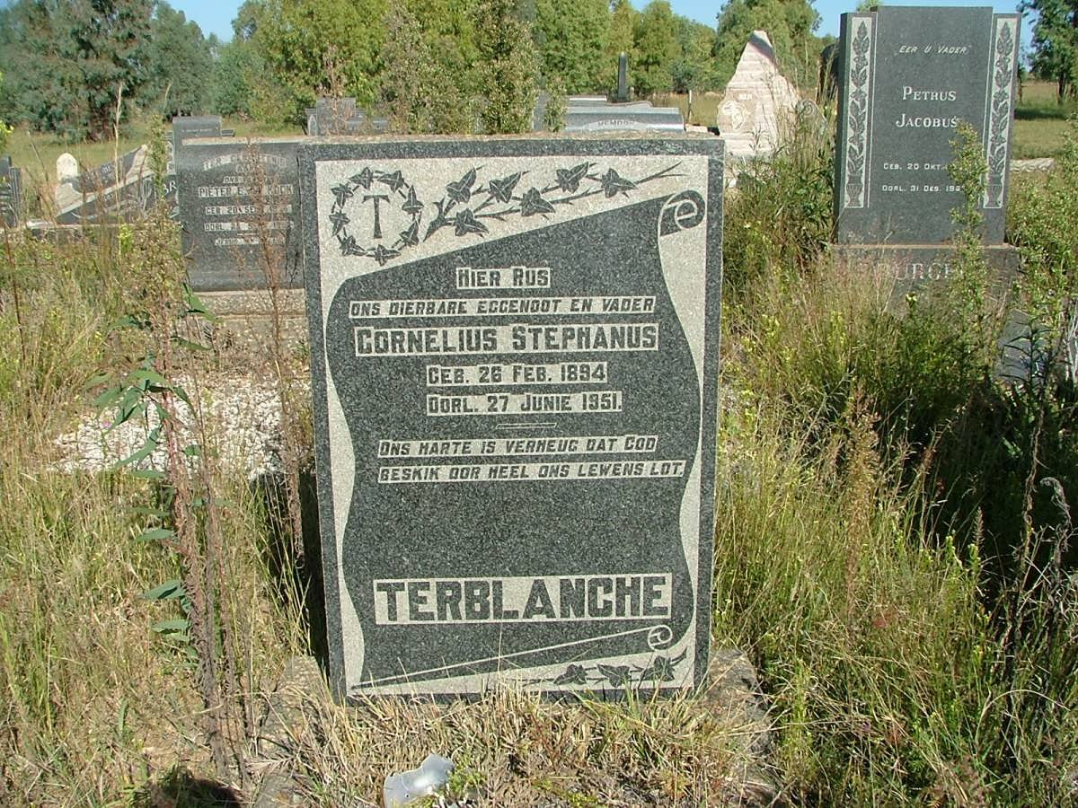 TERBLANCHE Cornelius Stephanus 1894-1951