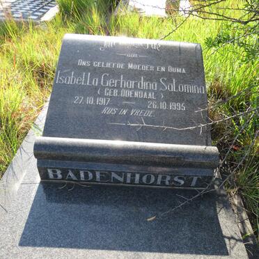 BADENHORST Isabella Gerhardina Salomina nee ODENDAAL 1917-1995